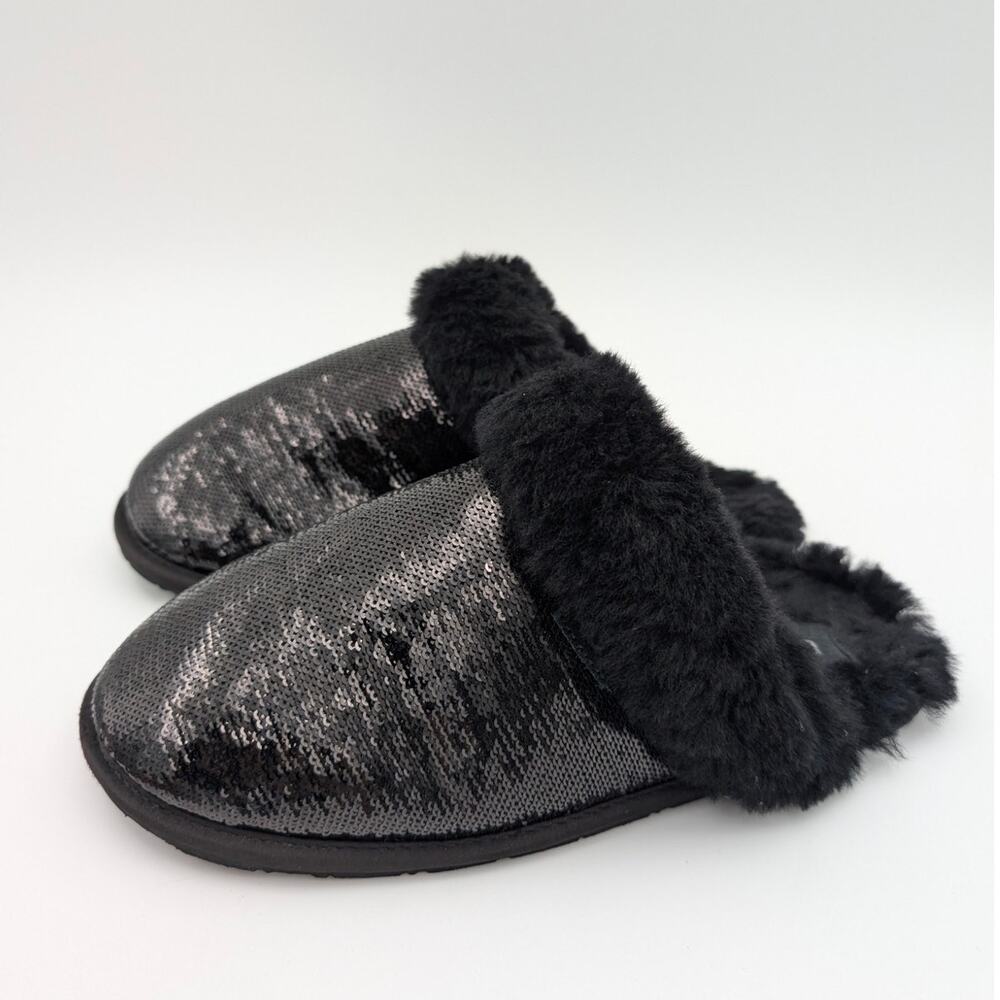 UGG Black Sequin Slippers